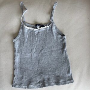 EUC Brandy Melville Lace Trim Tank Top